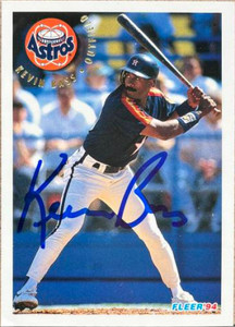 Kevin Bass Autographed 1994 Fleer #484