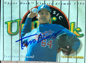 Tavo Alvarez Autographed 1994 Upper Deck Electric Diamond #295