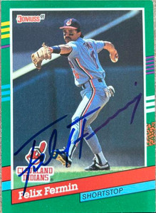 Felix Fermin Autographed 1991 Donruss #537