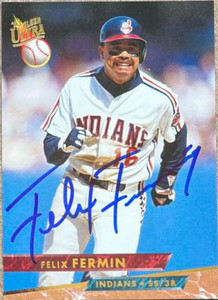 Felix Fermin Autographed 1993 Fleer Ultra #184