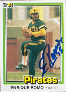 Enrique Romo Autographed 1981 Donruss #255
