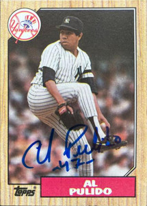 SOLD 124759 Al Pulido Autographed 1987 Topps #642