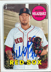 Hector Velazquez Autographed 2018 Topps Heritage #516