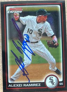 Alexei Ramirez Autographed 2010 Bowman Chrome #18