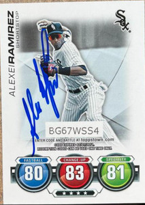 Alexei Ramirez Autographed 2010 Topps Attax #NNO