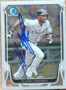 Alexei Ramirez Autographed 2014 Bowman Chrome #200