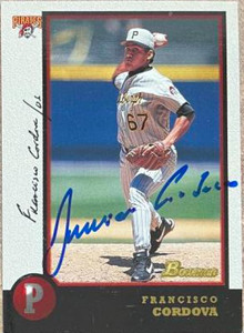 Francisco Cordova Autographed 1998 Bowman #286