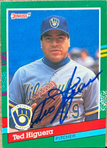 Ted Higuera Autographed 1991 Donruss #629