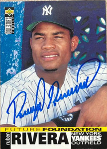 Ruben Rivera Autographed 1995 Collector's Choice #28 Ruben Rivera Autographed 1995 Collector's Choice #28