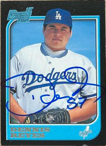 Dennis Reyes Autographed 1997 Bowman #391 Dennis Reyes Autographed 1997 Bowman #391