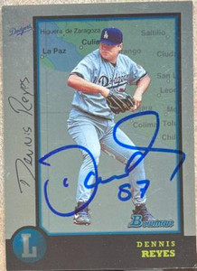 Dennis Reyes Autographed 1998 Bowman International #108 Dennis Reyes Autographed 1998 Bowman International #108