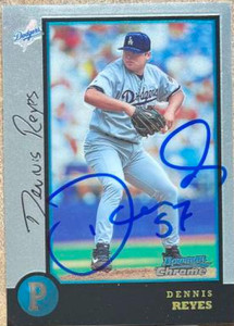 Dennis Reyes Autographed 1998 Bowman Chrome #108 Dennis Reyes Autographed 1998 Bowman Chrome #108