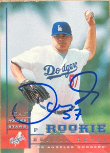Dennis Reyes Autographed 1998 Leaf Rookies & Stars #308 Dennis Reyes Autographed 1998 Leaf Rookies & Stars #308