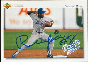 Roberto Mejia Autographed 1992 Upper Deck Minors #209 Roberto Mejia Autographed 1992 Upper Deck Minors #209
