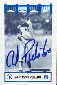 SOLD 125162 Al Pulido Autographed 1992 WIZ New York Yankees of the 1980's #150