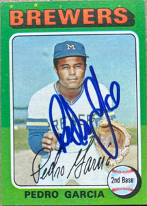 Pedro Garcia Autographed 1975 Topps Mini #147