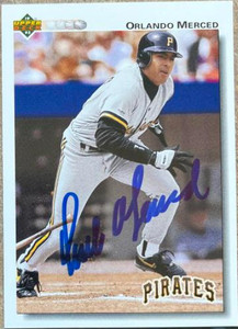 Orlando Merced Autographed 1992 Upper Deck #517