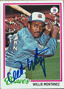 Willie Montanez Autographed 1978 Topps #38