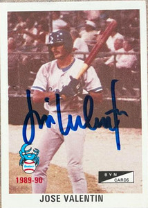 Jose Valentin Autographed 1989-90 BYN Puerto Rico Winter League #155
