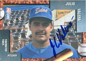 Julio Valera Autographed 1992 FleerProCards #897