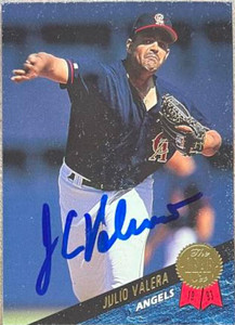 Julio Valera Autographed 1993 Leaf #430