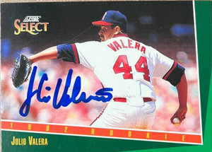 Julio Valera Autographed 1993 Score Select #288