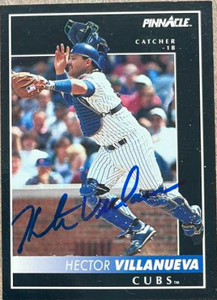 Hector Villanueva Autographed 1992 Pinnacle #419