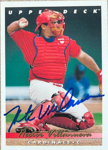 Hector Villanueva Autographed 1993 Upper Deck #621