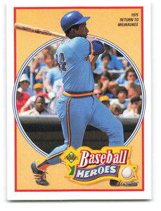 1991 Upper Deck Hank Aaron Heroes #24 Hank Aaron NM-MT Milwaukee Brewers 