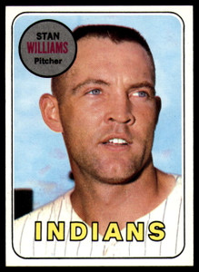 1969 Topps #118 Stan Williams VG Cleveland Indians 
