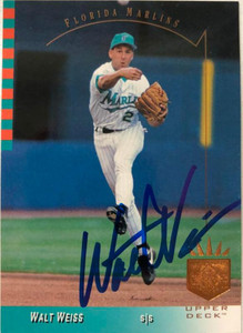 SOLD 6075 Walt Weiss Autographed 1993 SP #143