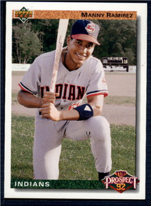 1992 Upper Deck #63 Manny Ramirez VG RC Rookie Cleveland Indians 