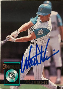 Walt Weiss Autographed 1994 Donruss #428