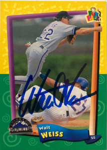 Walt Weiss Autographed 1994 Upper Deck Fun Pack #122
