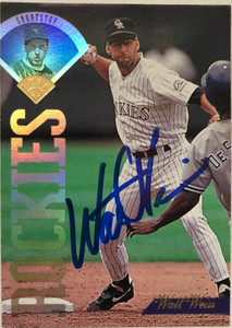 Walt Weiss Autographed 1995 Fleer Ultra #55