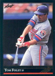 1992 Leaf Black Gold #372 Tom Foley NM-MT  Montreal Expos 