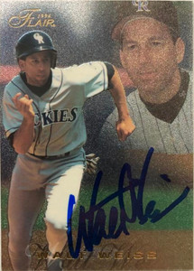 Walt Weiss Autographed 1996 Flair #254