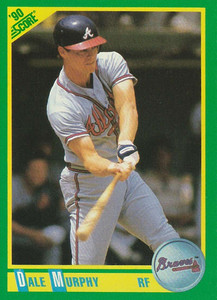 1990 Score #66 Dale Murphy VG Atlanta Braves 