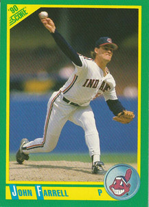 1990 Score #103 John Farrell VG Cleveland Indians 