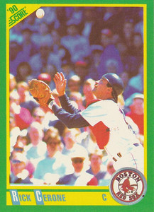 1990 Score #139 Rick Cerone VG Boston Red Sox 