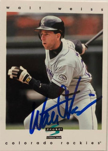 Walt Weiss Autographed 1997 Score #38