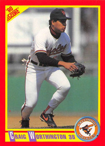 1990 Score #234 Craig Worthington VG Baltimore Orioles 