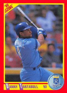 1990 Score #244 Danny Tartabull VG Kansas City Royals 