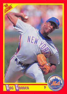 1990 Score #313 Dwight Gooden VG New York Mets 