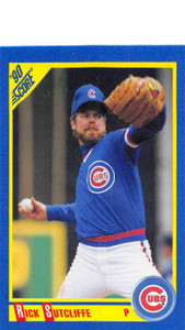 1990 Score #450 Rick Sutcliffe VG Chicago Cubs 