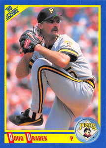 1990 Score #505 Doug Drabek VG Pittsburgh Pirates 