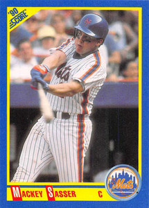 1992 Score #472 Mackey Sasser VG New York Mets