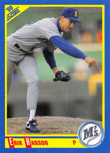 1990 Score #530 Erik Hanson UER VG Seattle Mariners 