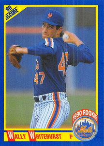 1990 Score #599 Wally Whitehurst VG New York Mets 