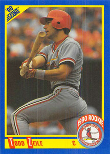 1990 Score #600 Todd Zeile VG St. Louis Cardinals 
